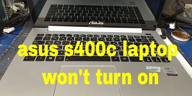 ASUS laptop won t turn on