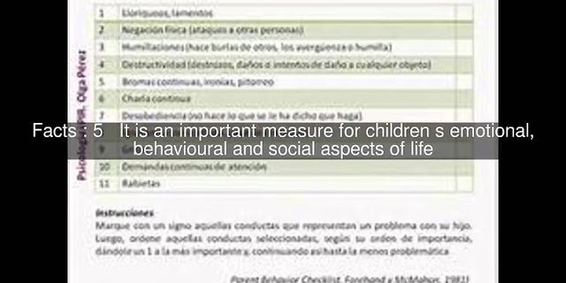 Autism behavior Checklist toddler