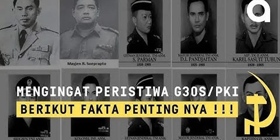 Bagaimana cara bangsa Indonesia menghadapi trauma terhadap peristiwa G30S/PKI