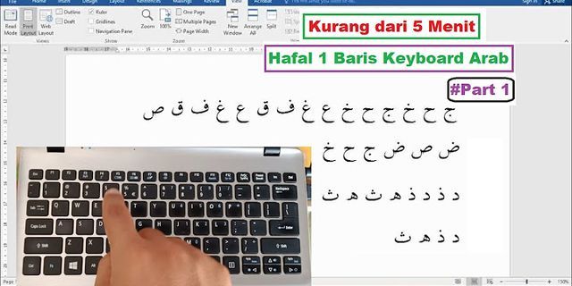 Bagaimana cara menggunakan keyboard bahasa Arab?