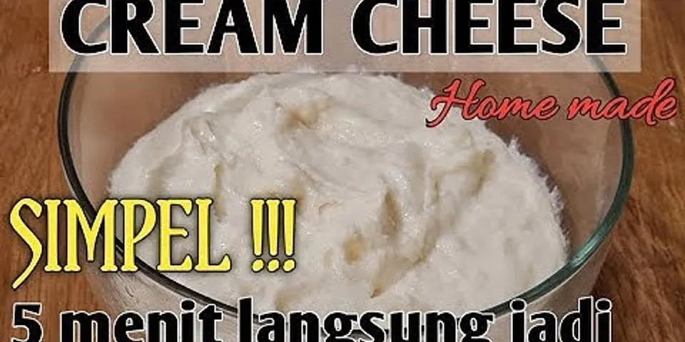 Bagaimana proses memasak adonan yang ada cheese cream