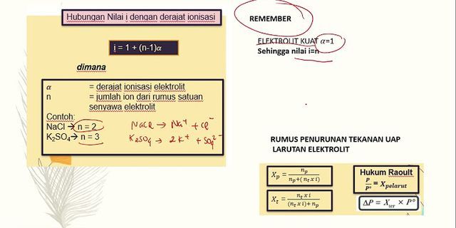 Bagaimana sifat koligatif larutan elektrolit dibandingkan dengan larutan non elektrolit untuk konsentrasi yang sama?