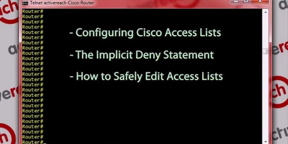 Bagaimana urutan isian dalam Access List dan Connect List diproses