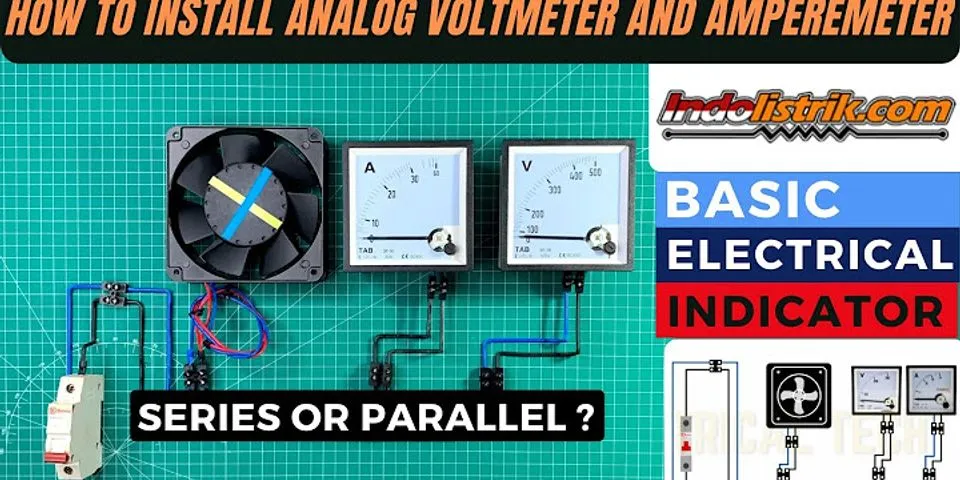 Bagan rangkaian yang benar dalam pemasangan amperemeter adalah