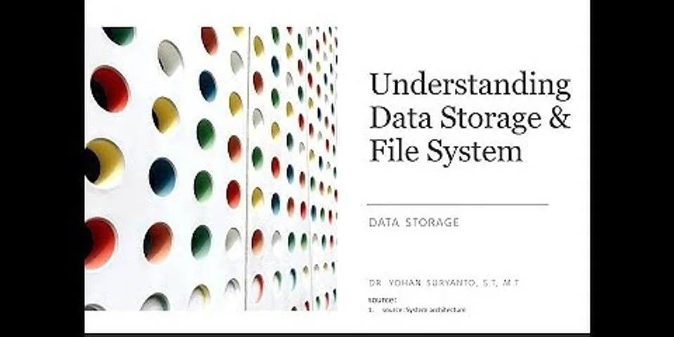 Bagian Storage yang di gunakan membaca data saja
