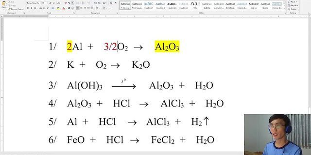 Bài tập cân bằng phương trình hóa học có x y