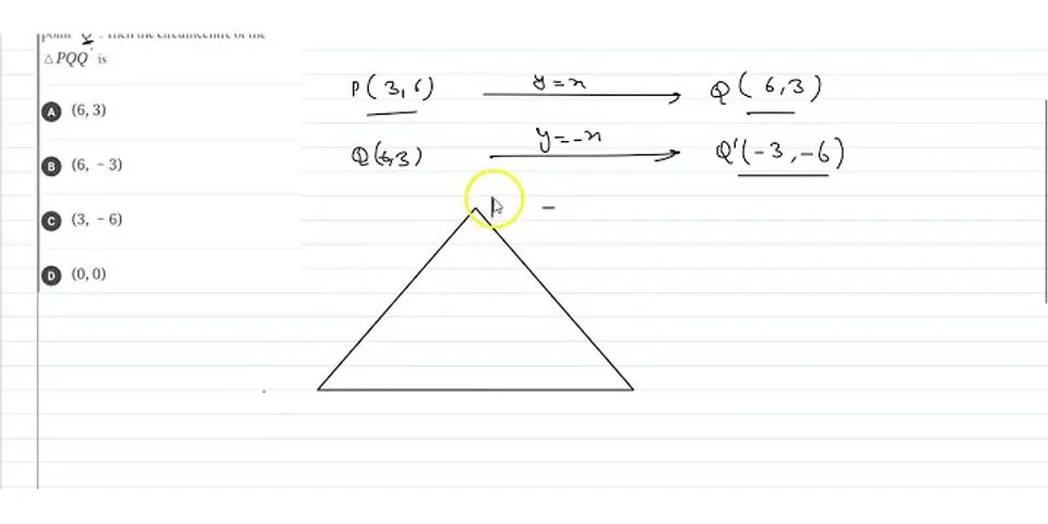 Bayangan dari titik p(-7 6) pada pencerminan garis x = 9 adalah