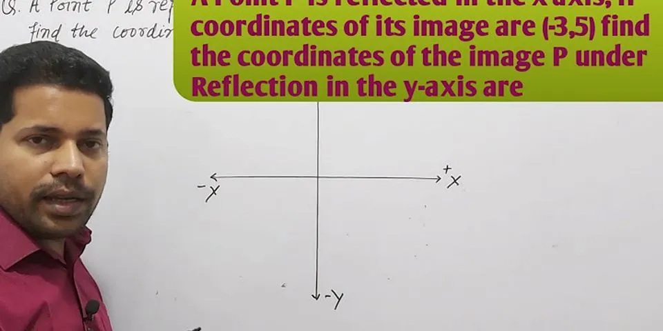 Bayangan titik p(-6 , –5) jika dicerminkan terhadap sumbu y adalah