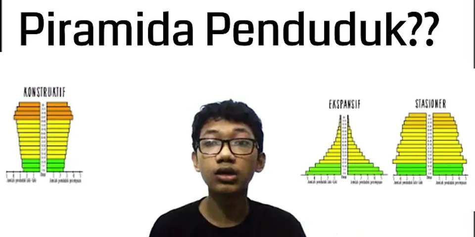 Bentuk piramida yang menggambarkan keadaan penduduk indonesia adalah piramida