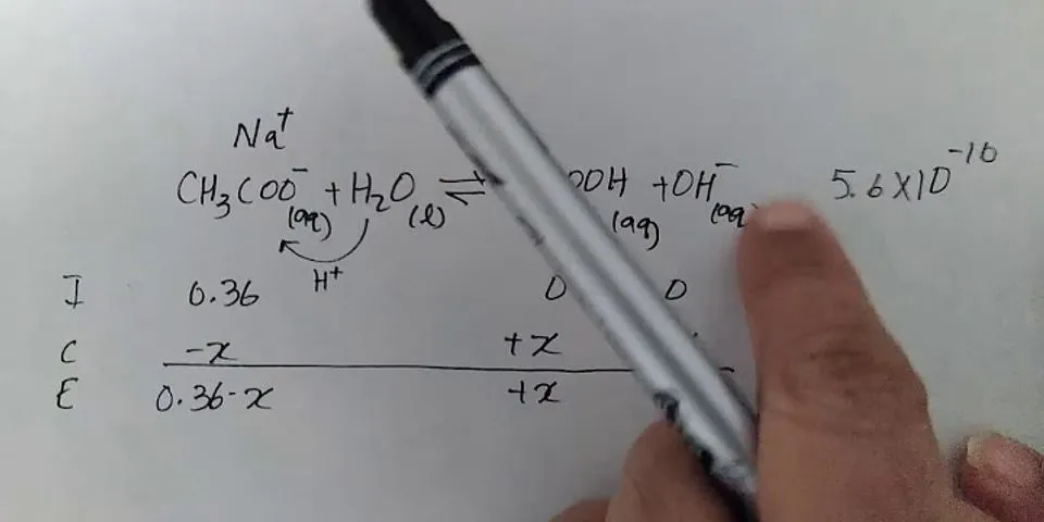 Berapakah ph dari garam natrium asetat ch3coona 9x102m dengan nilai ka 10 6