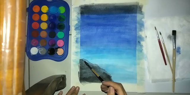 Teknik yang biasa digunakan untuk melukis dengan cat air adalah teknik