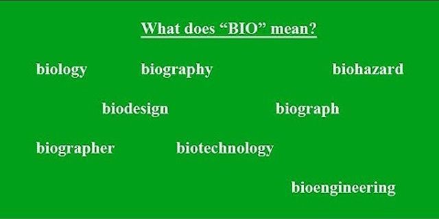 Biology đọc Tiếng Anh là gì
