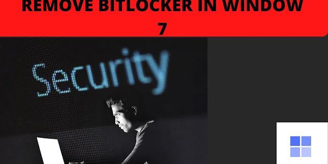 Bitlocker decrypting là gì