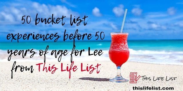 Bucket list by age