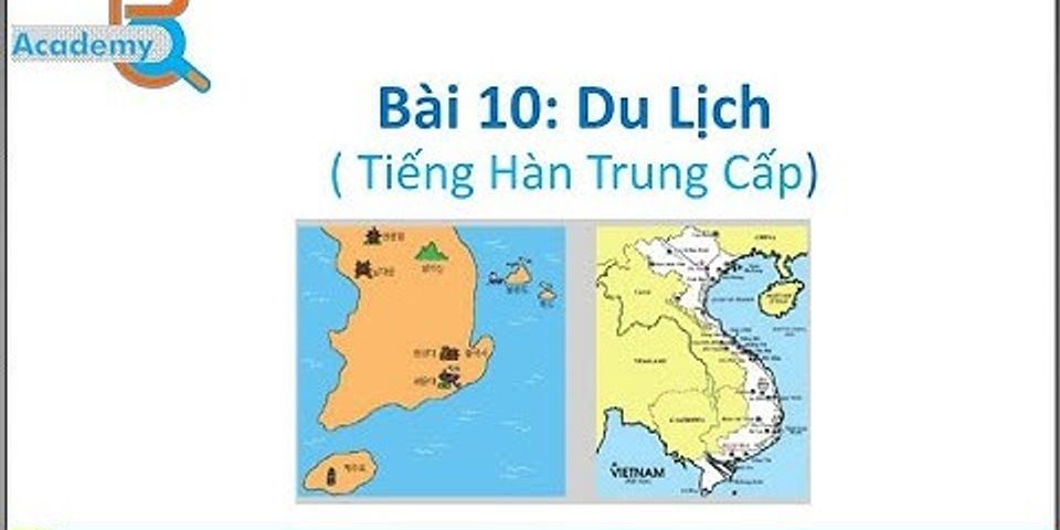 Các địa điểm du lịch ở Việt Nam bằng tiếng Hàn