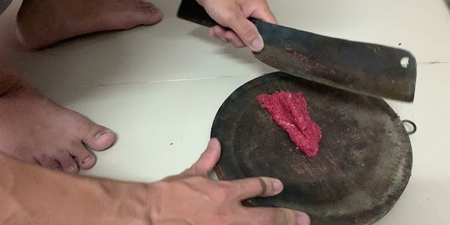Cách băm thịt bò
