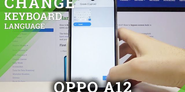 Cách bật âm thanh bàn phím Oppo a12