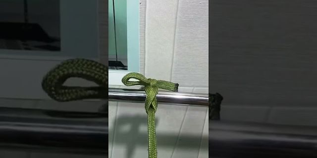 Cách buộc dây treo võng