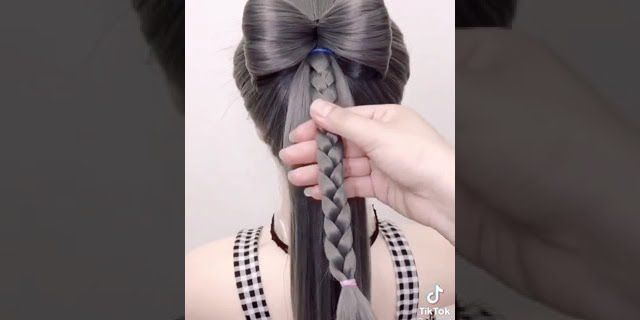 Cách buộc tóc hình nơ 2 bên