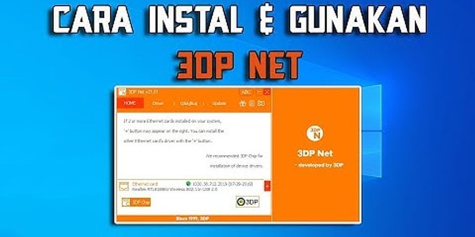 Cách cài 3DP Net