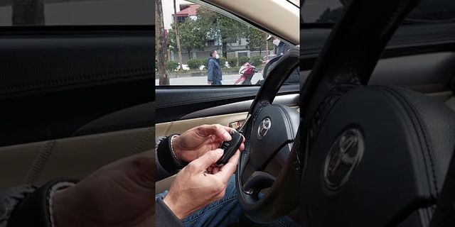 Cách cài chìa khóa xe Toyota