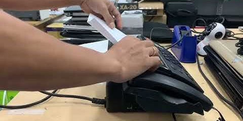 Cách cài đặt máy fax panasonic