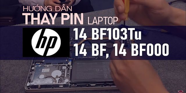Cách cài đặt pin laptop HP