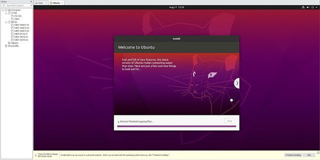 Cách cài Ubuntu trên máy ảo VMware