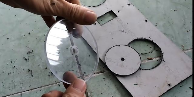 Cách cắt mica hình tròn