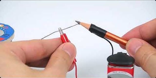 Cách chế mỏ hàn bằng bút chì