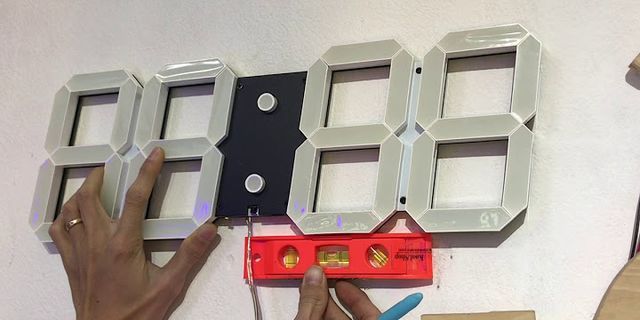 Cách chỉnh đồng hồ LED 3D treo tường
