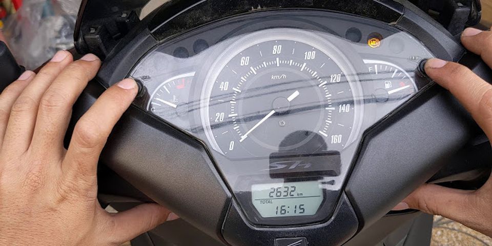 Cách chỉnh đồng hồ trên xe sh mode 2018