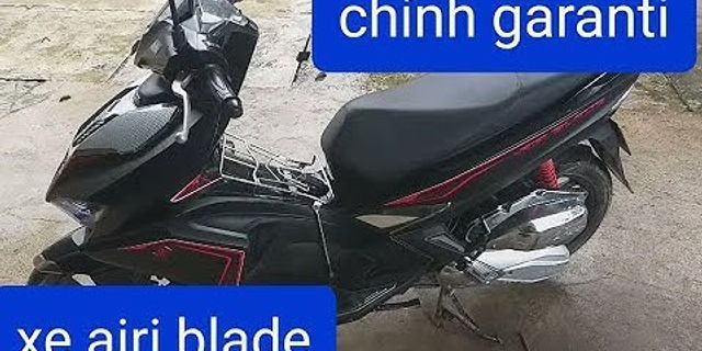 Cách chỉnh garanti xe Airblade 2007