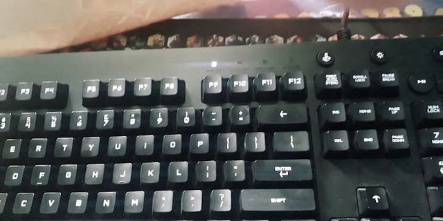 Cách chỉnh màu bàn phím laptop