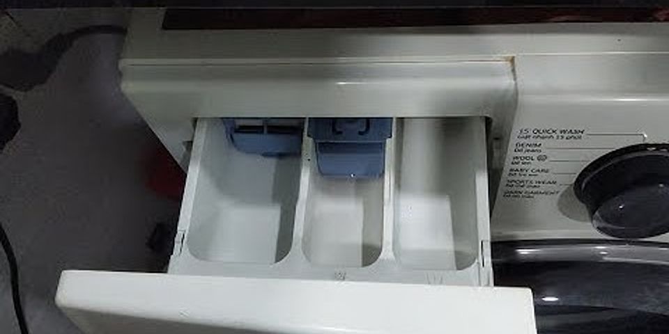 Cách cho nước giặt vào máy giặt samsung