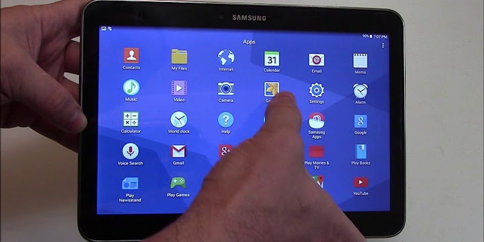 Cách chụp màn hình trên máy tính bảng Samsung