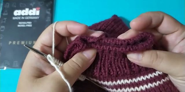 Cách đan khăn len ống
