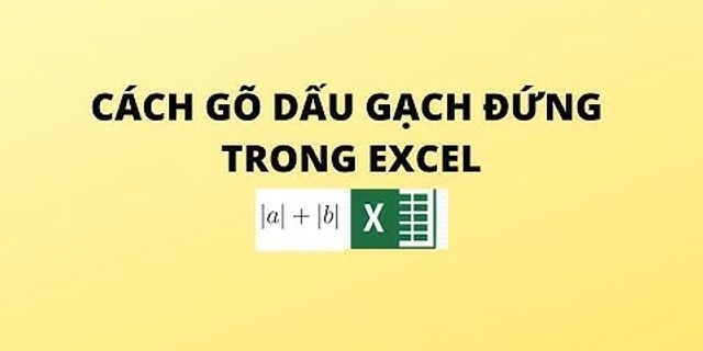 Cách danh dấu xẹt trong Excel