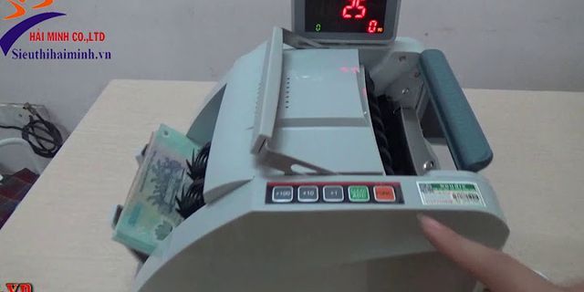 Cách đếm tiền bằng máy