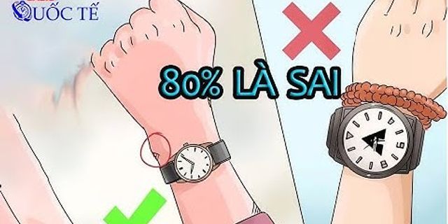 Cách đeo đồng hồ bỏ túi