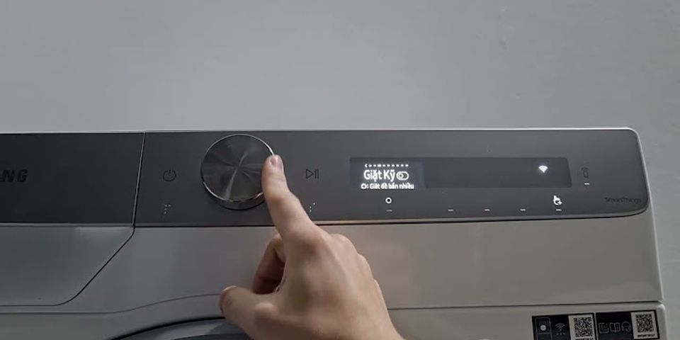 Cách điều chỉnh máy giặt samsung