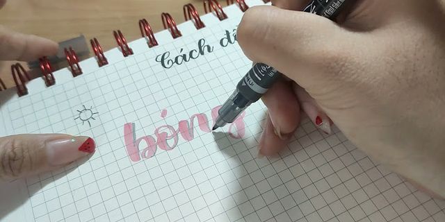 Cách đổ bóng chữ in hoa