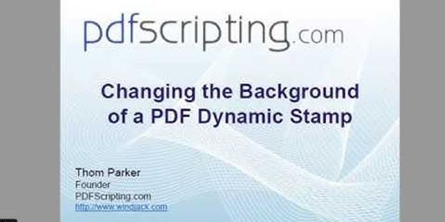 Cách đổi background file PDF