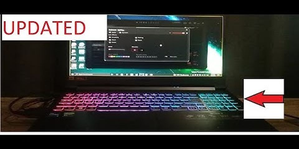 Cách đổi màu bàn phím Acer Nitro 5 2022