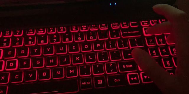 Cách đổi màu bàn phím laptop Acer Nitro 5