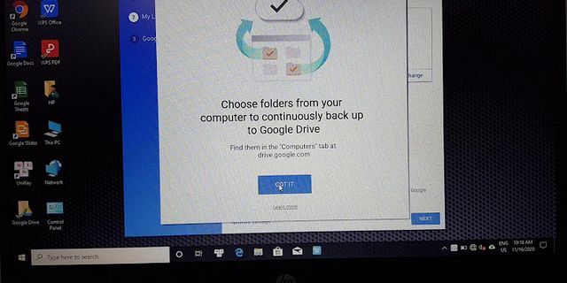 Cách đồng bộ thư mục lên Google Drive