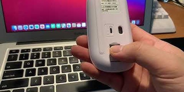 Cách dụng chuột Bluetooth cho Macbook