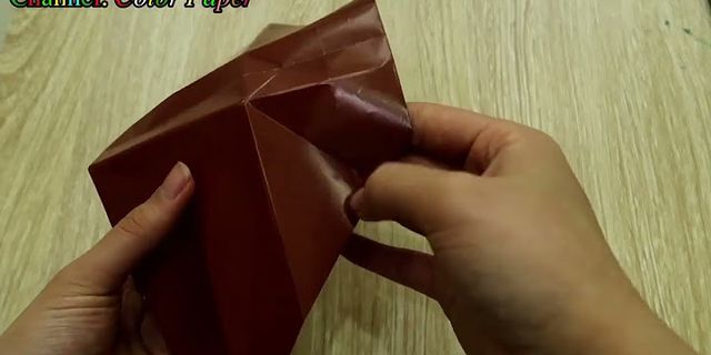 Cách gấp túi xách bằng giấy