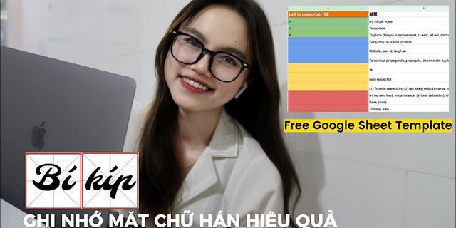 Cách ghi chép vở học tiếng Trung