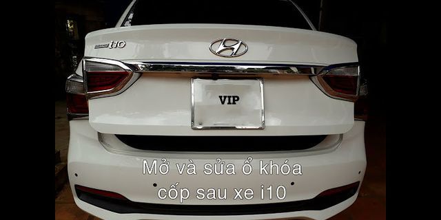 Cách khóa cốp xe Vios